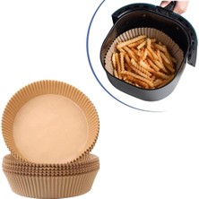 Mcreative Air Fryer Pişirme Yağlı Kağıdı Yağ Geçirmez Yapışmaz Gıda Bir Çok Modele Uyumlu Pişirme Kağıdı Yuvarlak Tabak Model