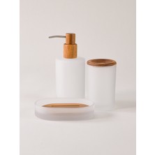 Mirova Cam Akasya Banyo Seti