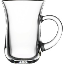 Çay Bardak 6 Lı Kulplu Çay Bardağı