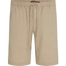 Tommy Hilfiger Tommy Hilfiger   Harlem Po Lınen Short Erkek Yeşil Şort - MW0MW37804