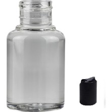 Ziylan 30 ml Pet Şeffaf Şişe Disctop Kapak, 12 Adet, Dezenfektan Şişesi, Kozmetik Şişe, Şampuan Şişesi