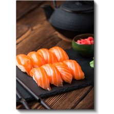 Somon Nigiri - Geleneksel Japon Mutfağının Inceliği Kanvas Tablo