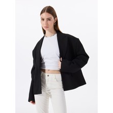 Mustang Bisiklet Yaka Düz Beyaz Kadın T-Shirt M5SL-TST1852