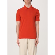 Turuncu Erkek Polo Yaka Slim Fit Polo T-Shirt Traın Vısıbılıty Polo