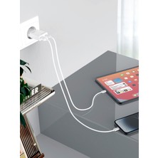 Fulltech FC71 30W Gan Süper Ince Hızlı Şarj Adaptörü | 1x Usb-A + 1x Usb-C | Pd 30W & Qc 3.0 Destekli Seyahat Tipi Şarj Cihazı