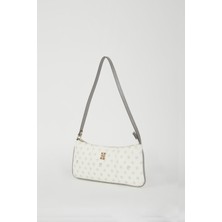 Beyaz Monogram Kadın Omuz Çantası 05PO22Y1564