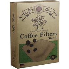 GK Creative Time Sertifikalı Filtre Kahve Kağıdı Coffee Filters 1/4 4 Numara 100'LÜ Paket