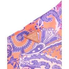 Guess Kadın Çok Renkli Bağlamalı Kısa Kimono Üst