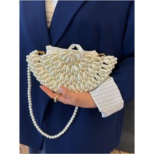 Tasarım Model Midye Çanta - Istiridye Çanta-Incili Çanta-Inci Boncuk Çanta - El Ve Omuz Çantası