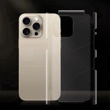 iPhone 15 Arka ve Yan Kaplayıcı Jelatin Şeffaf Body Kaplama Ppf