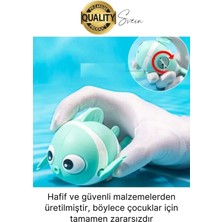 Kurmalı Balık Bebek Banyo Oyuncağı Arkadaşı Deniz Şişme Havuz Küvet Suda Yüzen Eğlenceli Oyuncak