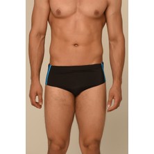 Aquaviva Erkek Siyah -  Saks - Turkuaz  Slip Mayo