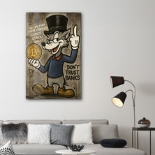 Don’t Trust Banks - Crypto Rebel Cam Duvar Tablosu