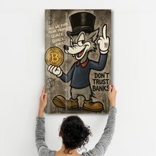 Don’t Trust Banks - Crypto Rebel Cam Duvar Tablosu