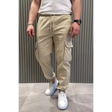 Mishar İtalia Bel ve Paça Lastikli Kargo Cepli Erkek Pantolon P-00015481
