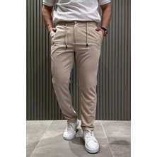 Mishar İtalia Bel Bağcıklı Düz Paça Erkek Jogger Pantolon P-00015473