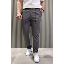 Mishar İtalia Bel Bağcıklı Düz Paça Erkek Jogger Pantolon P-00015473