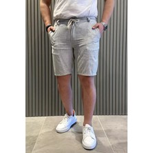 Mishar İtalia Bel Bağcıklı Keten Erkek Şort P-00015446