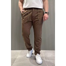 Mishar İtalia Bel Bağcıklı Düz Paça Erkek Jogger Pantolon P-00015473