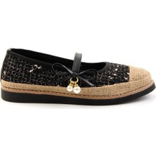 Bambi Siyah  Kadın Espadril K01678016022
