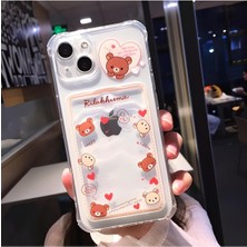 Samsung A03S Uyumlu Kenarlıklı ve Kartlıklı Desenli Şeffaf Kılıf