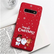 Galaxy A71 Yılbaşı Özel Tasarım Kırmızı Kılıf