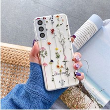 Xiaomi Redmi Note 9 Pro Uyumlu Renkli Çiçek Desenli Şeffaf Telefon Kılıfı