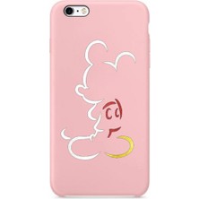 Pembe Galaxy S5 Mini Mickey Mouse Desenli Silikon Kılıf