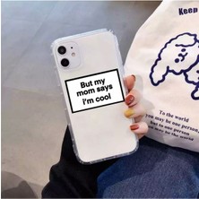 Mi 8 Uyumlu Yazı Şeffaf Kılıf