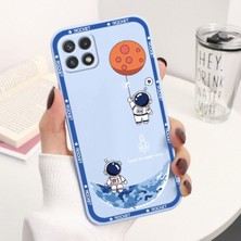 IPHONE 5s Uyumlu Rocket Yazılı Minimal Astronot Desenli Telefon Kılıfı