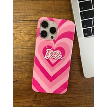 Samsung S20 Uyumlu Barbie Kalp Desenli Pembe Renkli Telefon Kılıfı