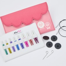 Balım Hobi Knitpro Zing Mini 5cm Değiştirilebilir Misinalı Şiş Seti 47432 + Balım Örgü Evi Şiş Ölçer Hediyeli