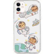 Meizu M6 Kedi Desenli Şeffaf Kılıf