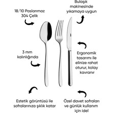 Vizyon 12 Kişilik 60 Parça Çatal Kaşık Bıçak Takımı