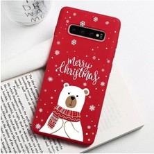 Huawei Y7 2019 Yılbaşı Özel Tasarım Kırmızı Kılıf