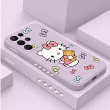 IPHONE 5s Uyumlu Mor Hello Kitty Desenli Telefon Kılıfı