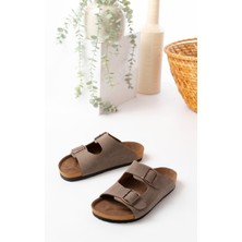 Unisex Çift Tokalı Terlik Konforlu Ev Dışarı & Terliği