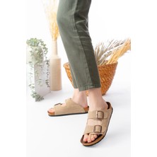 Unisex Çift Tokalı Terlik Konforlu Ev Dışarı & Terliği
