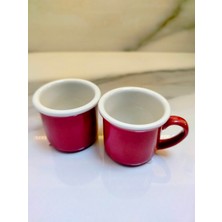 Md Verona Kahve Fincanı 5,5 cm 130ML Kırmızı