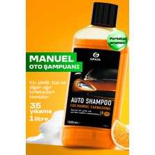 GRASS 2'li Oto Şampuan Seti 2x1L - Elma+Portakal | Fırçasız & Parlatıcı