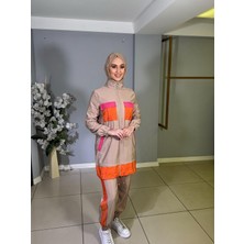 Miaruj Renkli Cepli Trenhcoat
