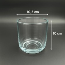 Bebüto Şeffaf Cam Mumluk 10.5 x 10