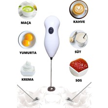 Baysa Pilli Mini Mixer Kahve Süt Köpürtücü Karıştırıcı Cappuccino Mixer