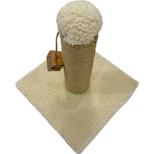 Yavru Kedi Alıştırma Tahtası Tırmalama 24 cm Krem Renk – Tekli ve Kompakt Tasarım, Yavruları Alıştırmak Için, Ideal Boy,