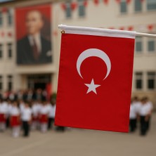 Türk Bayrağı 20X30 cm Alpaka Kumaş-10 Adet