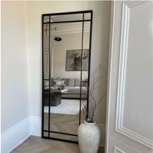 180 x 70  cm  Pencereli Boy Aynası - Dekoratif Pencereli Boy Aynası