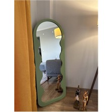 Estetik Dalgalı Ahşap Çerçeveli Boy Aynası 1 - 170 x 80  cm