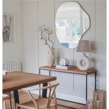 190  cm  Asimetrik Duvar Dekorasyon Aynası - Konsol Üstü Salon Dekorasyon AYNASI-933