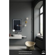 80  cm  Ledli Banyo Aynası-Konsol Makyaj Aynası