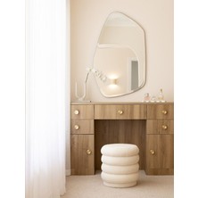 140  cm  Asimetrik Duvar Dekorasyon Aynası - Konsol Üstü Salon Dekorasyon Aynası-32